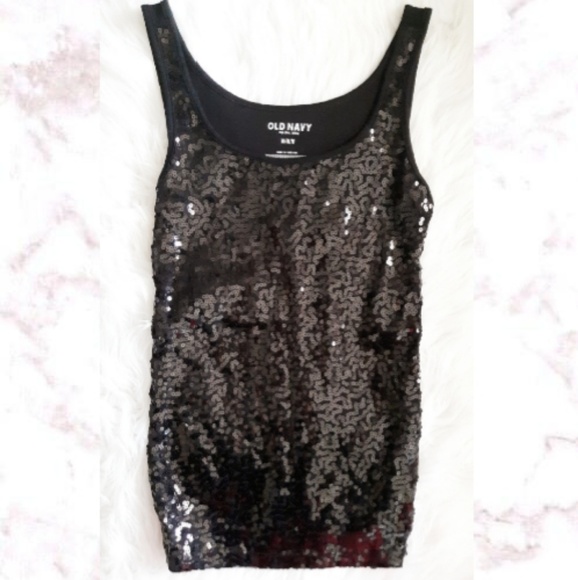 Old Navy Tops - Fitted Sequin Tank Top